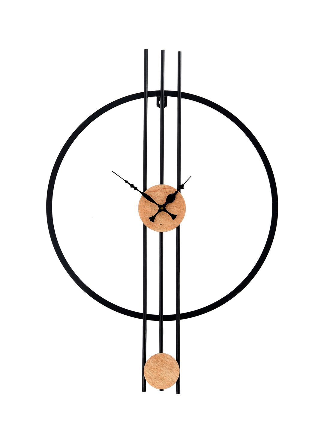 Minimalist Numberless Black Wall Clock