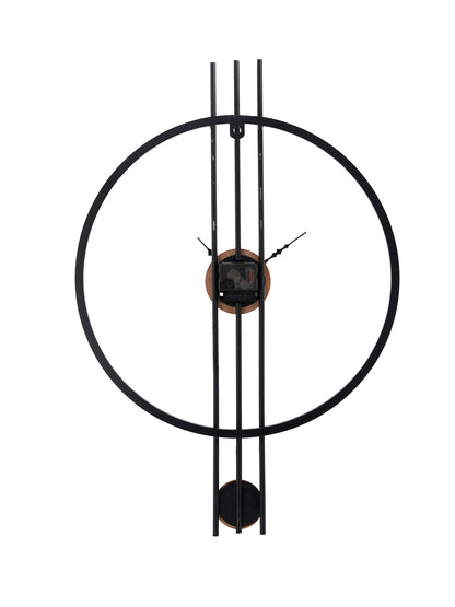 Minimalist Numberless Black Wall Clock