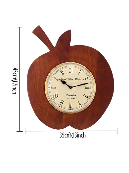 Apple Wooden Clock