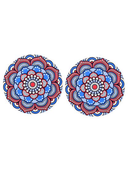 Set of 2 Delightful Mandala Coasters