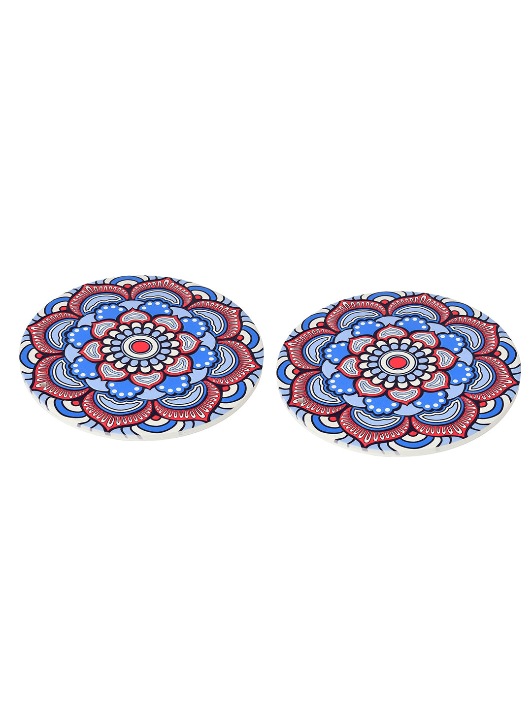 Set of 2 Delightful Mandala Coasters