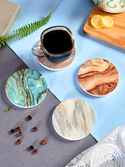 Set of 4 Ceramic Coasters