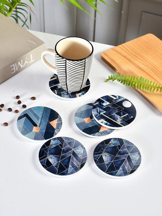 Set of 6 Ceramic Coasters