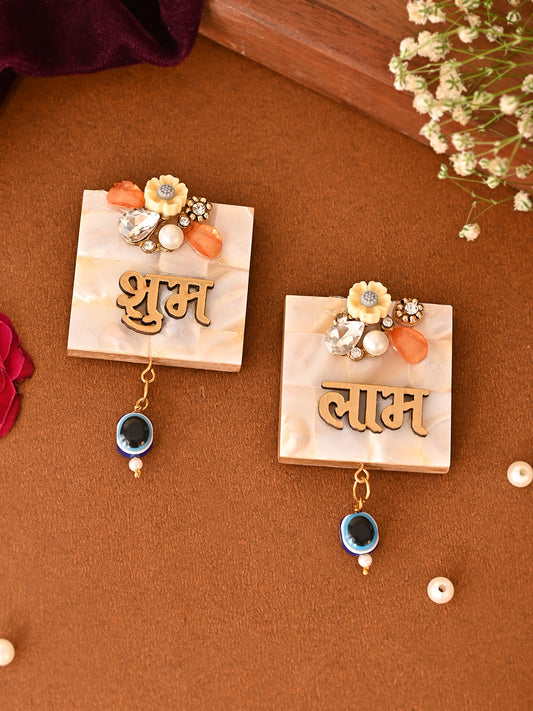 Shubh Labh Pearl Finish Hanging