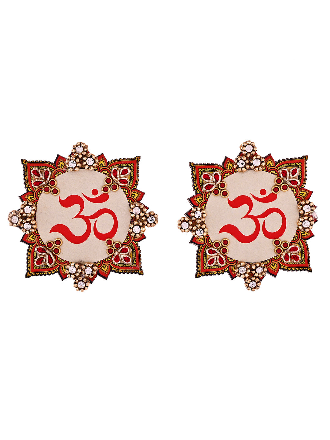 OM Design Decorative Hanging – Intricate Beaded Wall Ornament