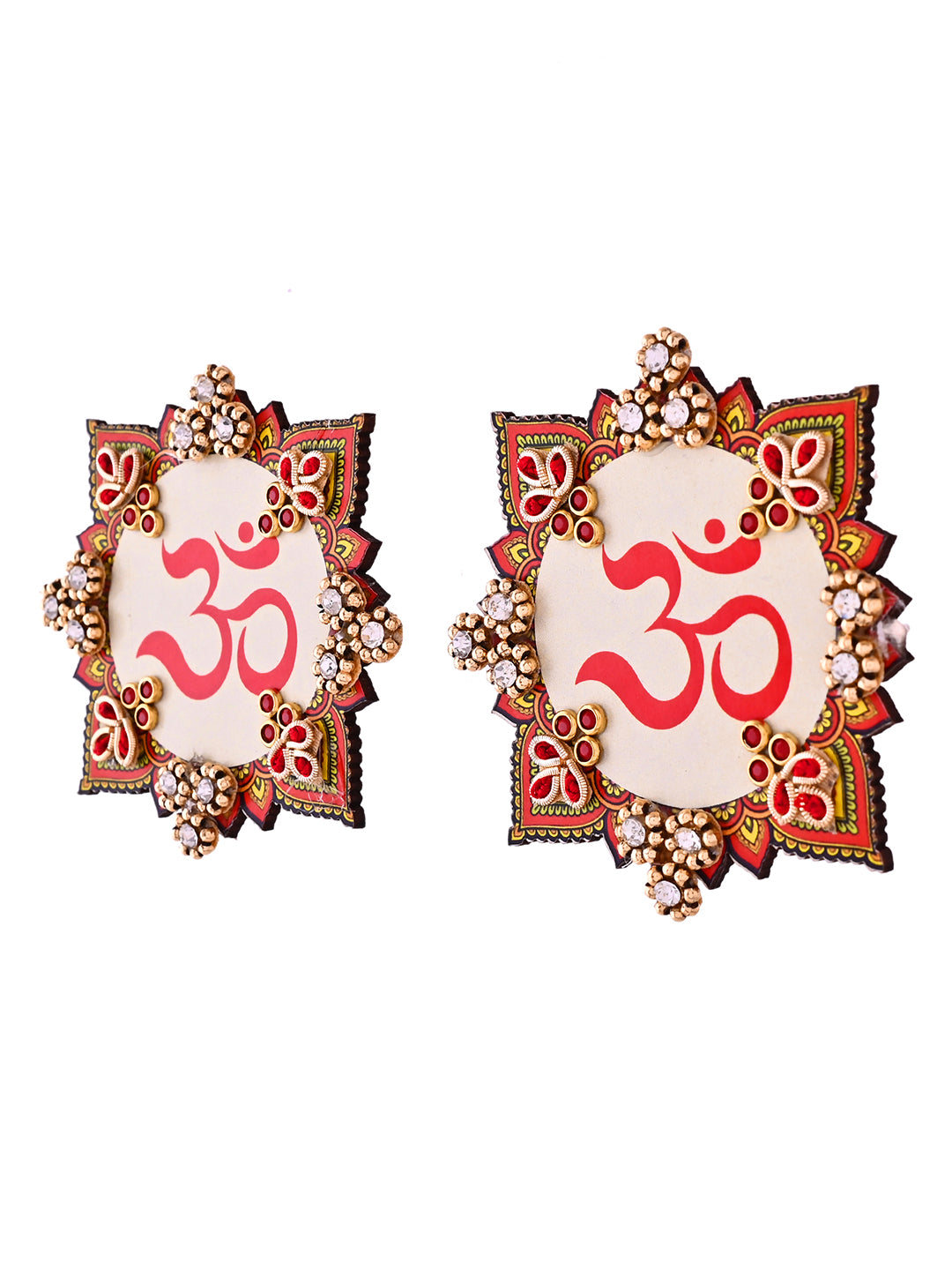 OM Design Decorative Hanging – Intricate Beaded Wall Ornament