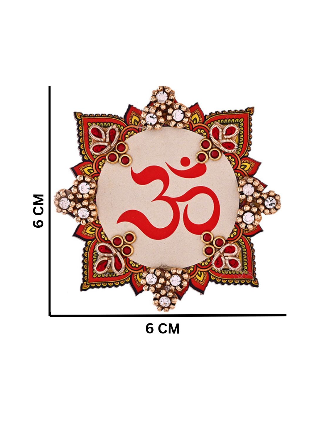 OM Design Decorative Hanging – Intricate Beaded Wall Ornament