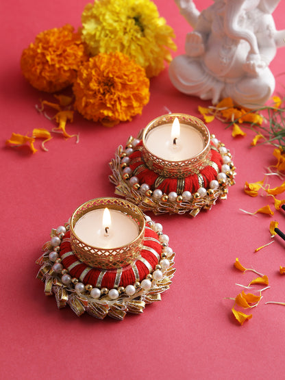 Set Of 2 Decorative Diyas