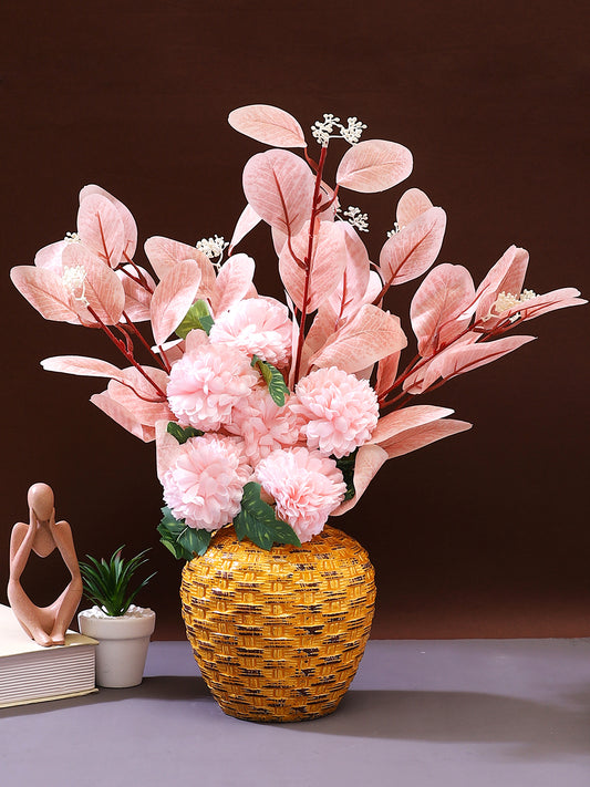 Pink & Green 2 Pieces Chrysanthemum Artificial Flower