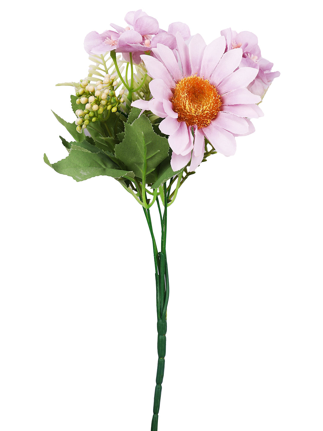 Pink & Yellow 2 Pieces Gerbera Artificial Flower