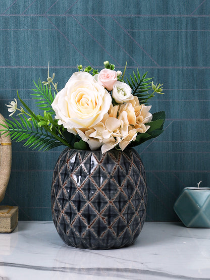 Pink & Green Rose Artificial Flower