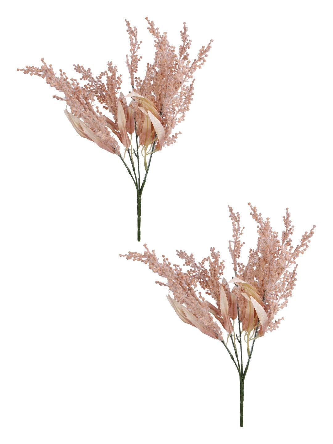 Peach 2 Pieces Babys Breath Grass Artificial Plants