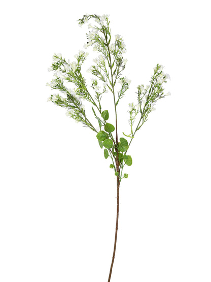 White & Green 2 Pieces Gypsophilia Babys Breath Stems Artificial Flower