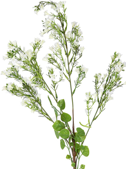 White & Green 2 Pieces Gypsophilia Babys Breath Stems Artificial Flower