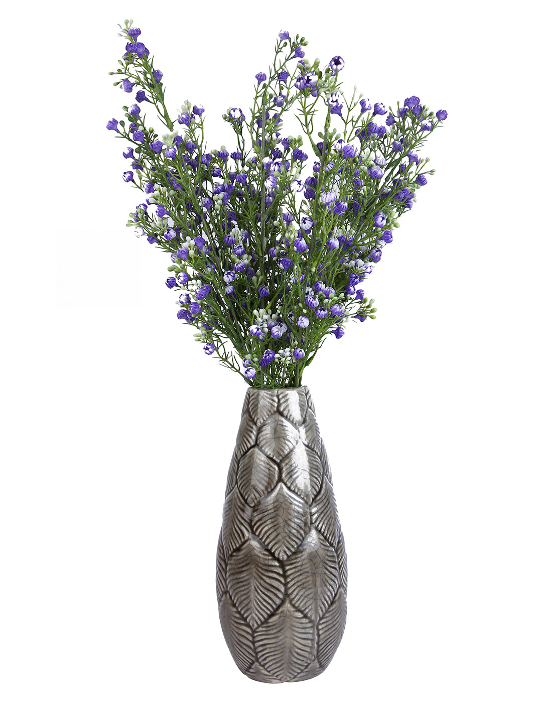 Purple & Green 2 Pieces Babys Breath Stems Artificial Flowers