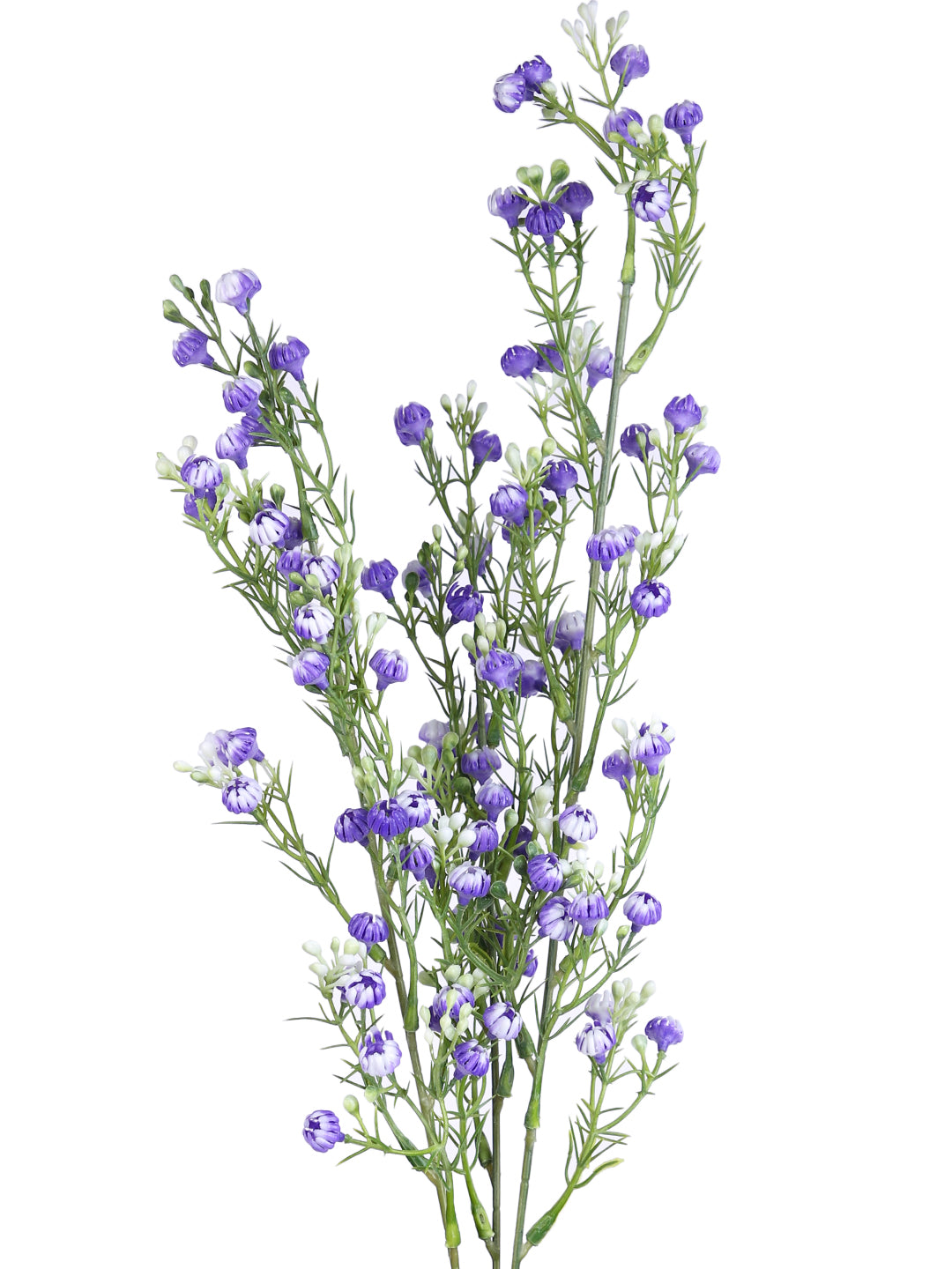 Purple & Green 2 Pieces Babys Breath Stems Artificial Flowers