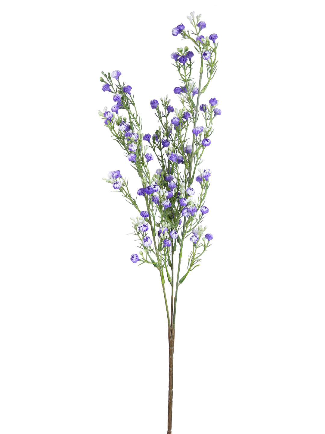 Purple & Green 2 Pieces Babys Breath Stems Artificial Flowers