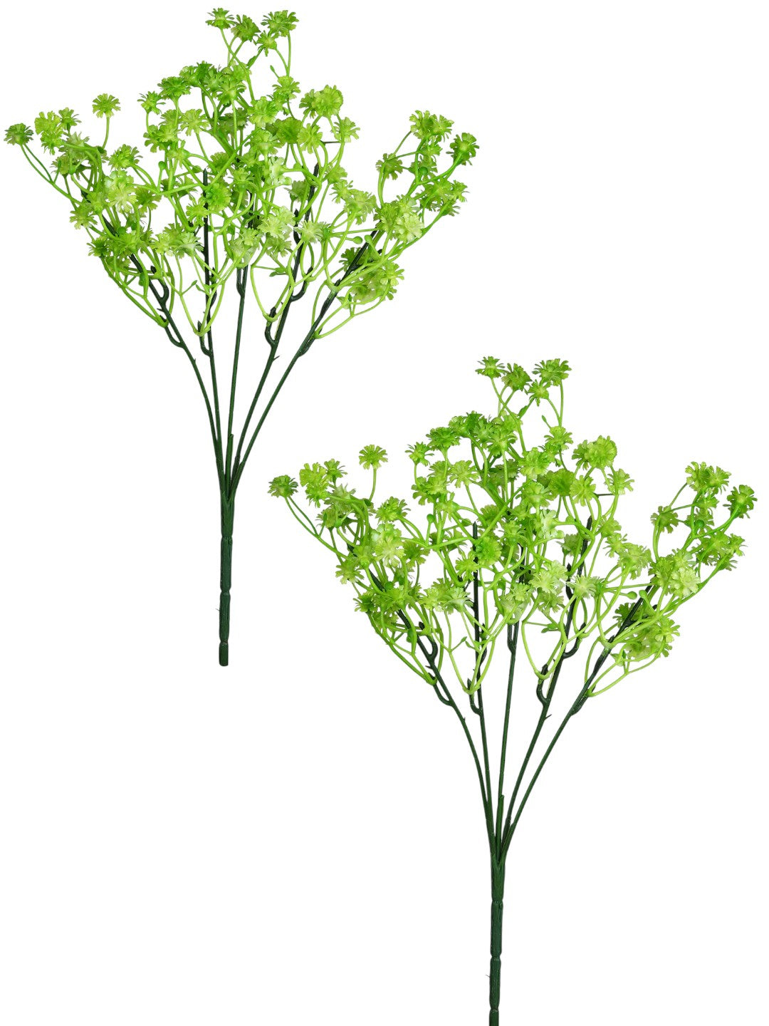 Green 2 Pieces Gypsophilia Artificial Flowers