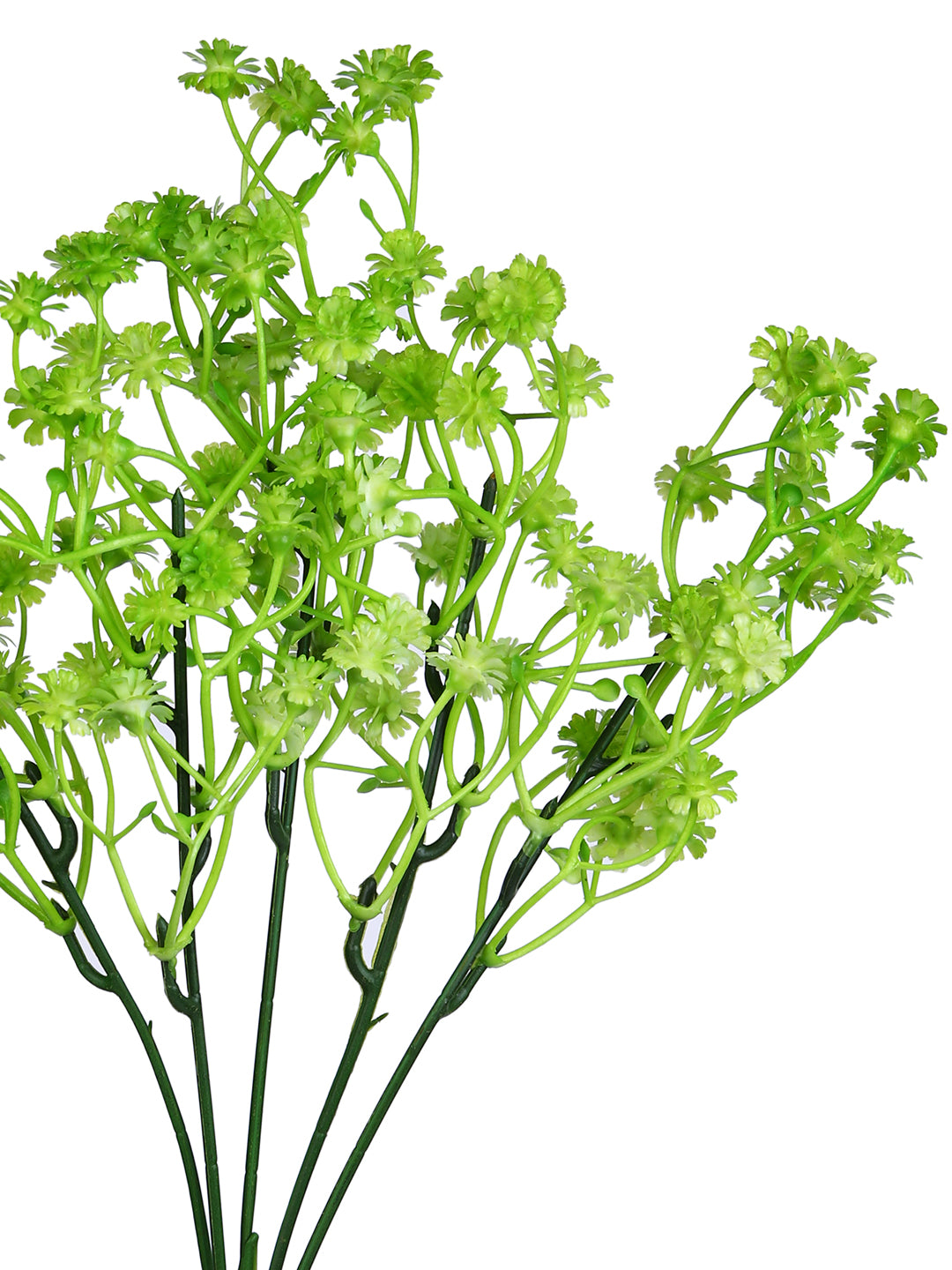 Green 2 Pieces Gypsophilia Artificial Flowers