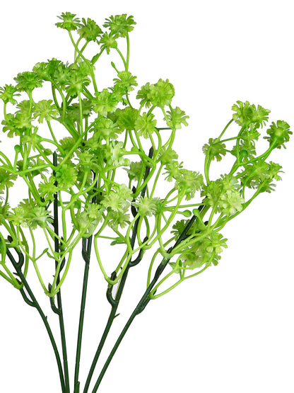 Green 2 Pieces Gypsophilia Artificial Flowers