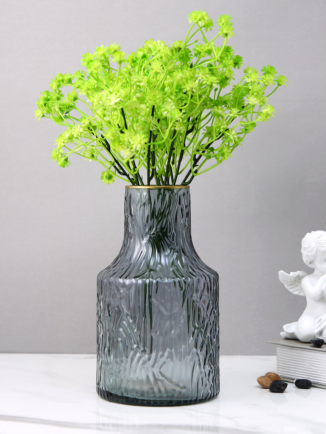 Green 2 Pieces Gypsophilia Artificial Flowers