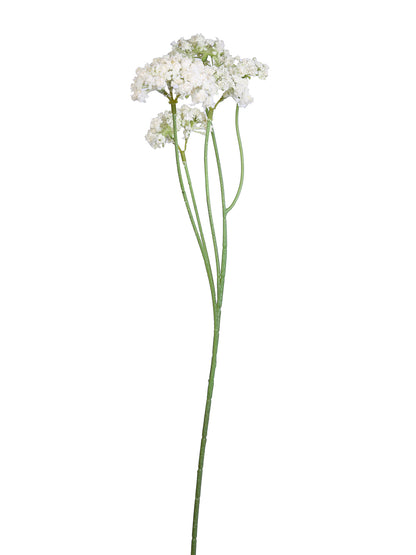 White & Green 2 Pieces Statice Artificial Flower