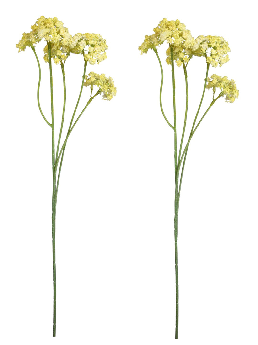 Yellow & Green 2 Pieces Statice Artificial Flower