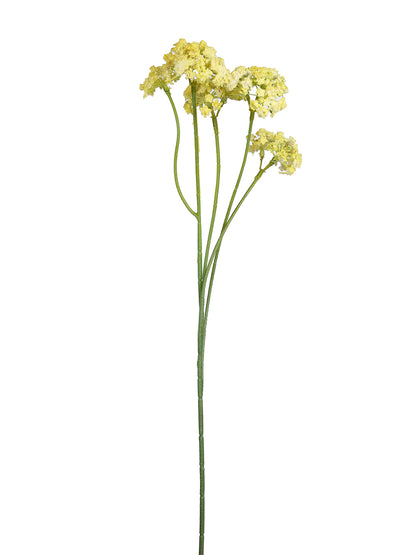 Yellow & Green 2 Pieces Statice Artificial Flower