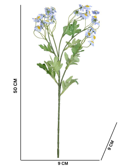 Blue & Green 2 Pieces Wildflower Artificial Bouquet