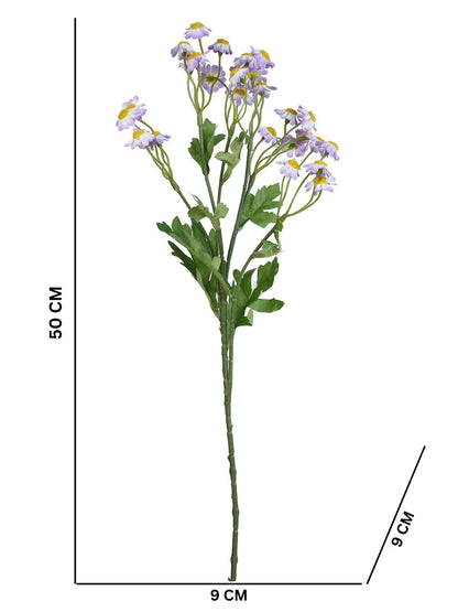 Purple & Green 2 Pieces Lavender Wildflower Artificial Flower