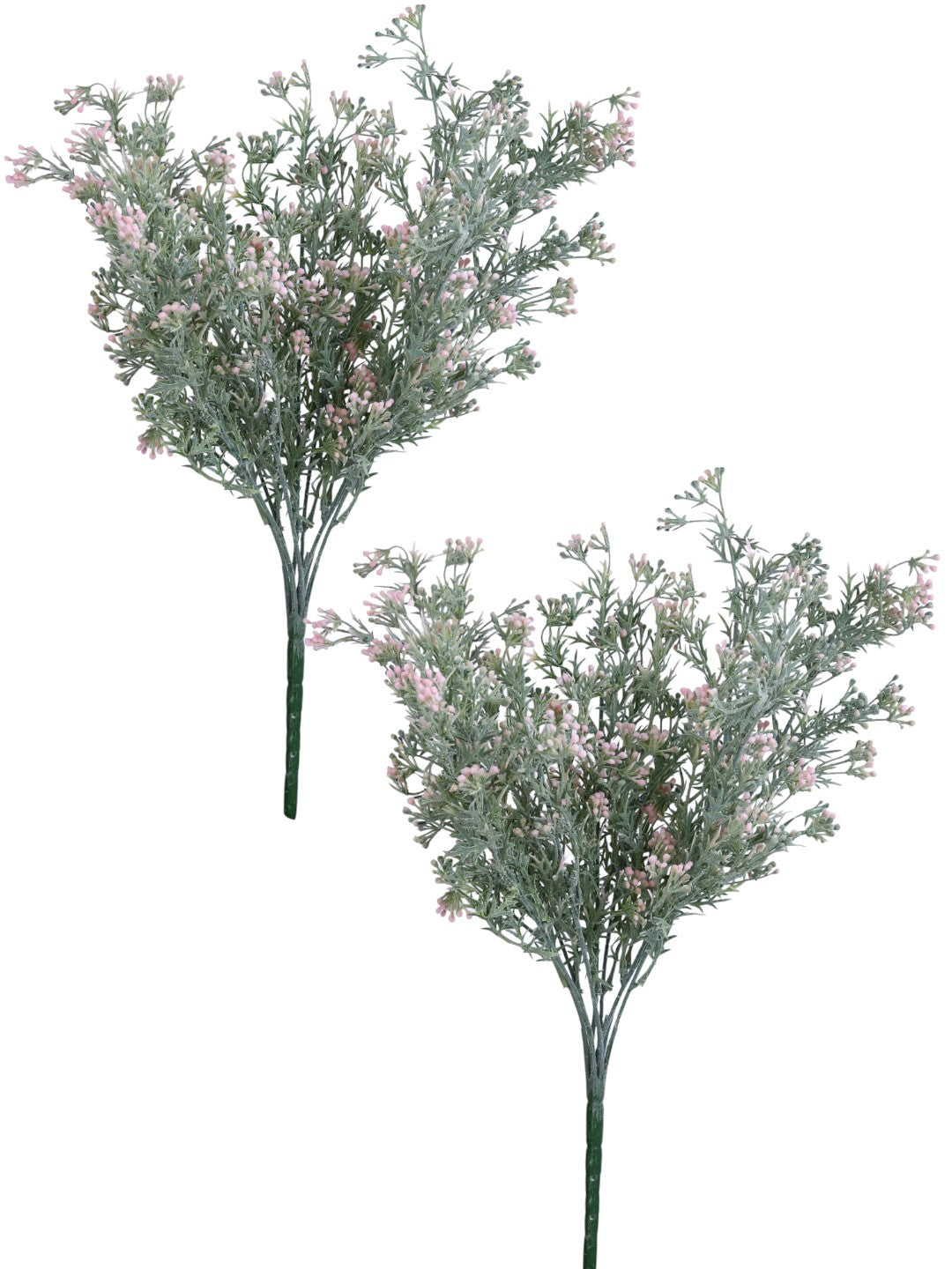 Pink & Green 2 Pieces Filler Artificial Flowers