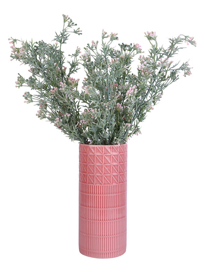 Pink & Green 2 Pieces Filler Artificial Flowers