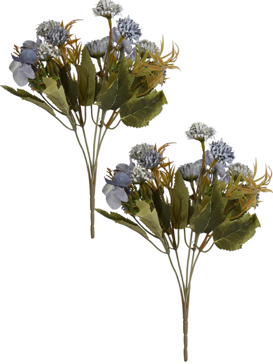 Purple & Green 2 Pieces Mixed Berry Bouquet Artificial Flower