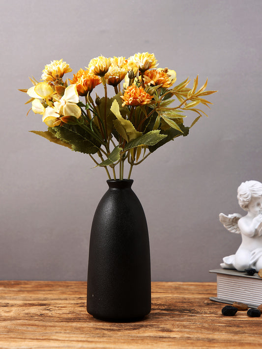 Yellow And Green 2 Pieces Berry Artificial Flowers