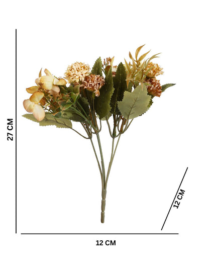 Yellow & Green 2 Pieces Bloom Artificial Flowers