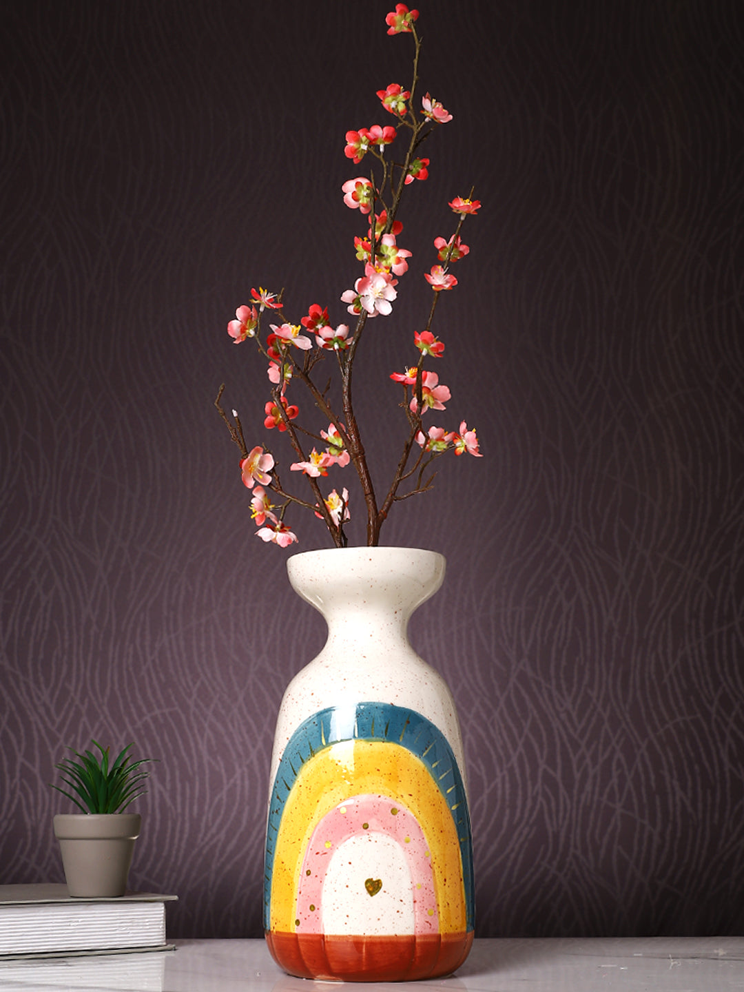 Pink & Brown 2 Pieces Cherry Blossom Branches Artificial Flower