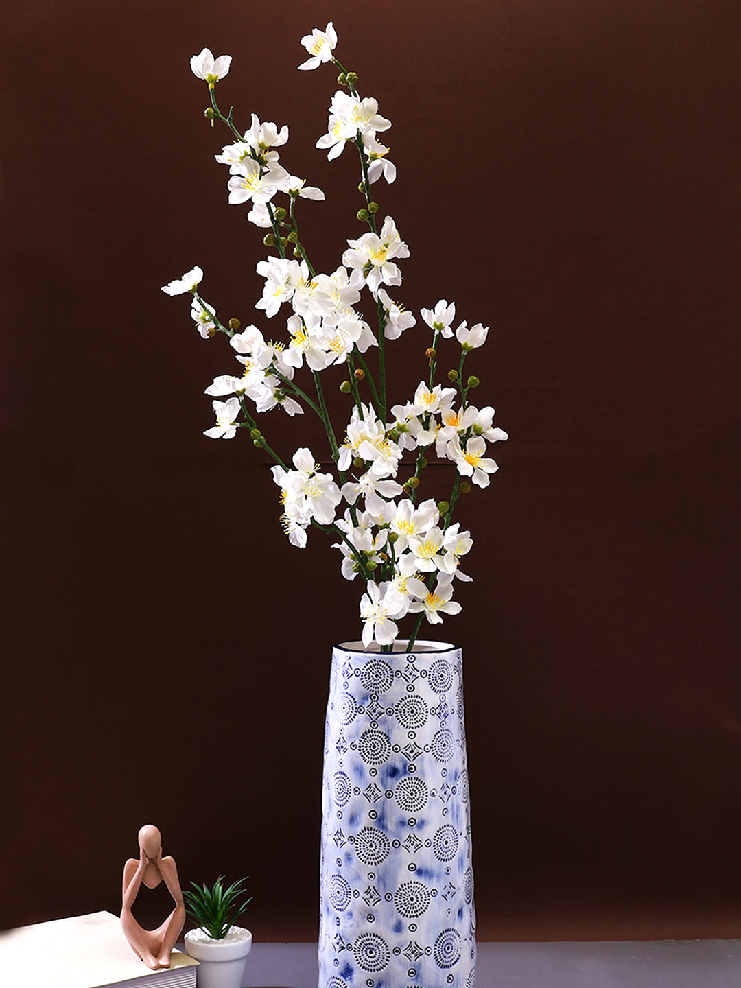 White 2 Pieces Orchid Stems Artificial Flower