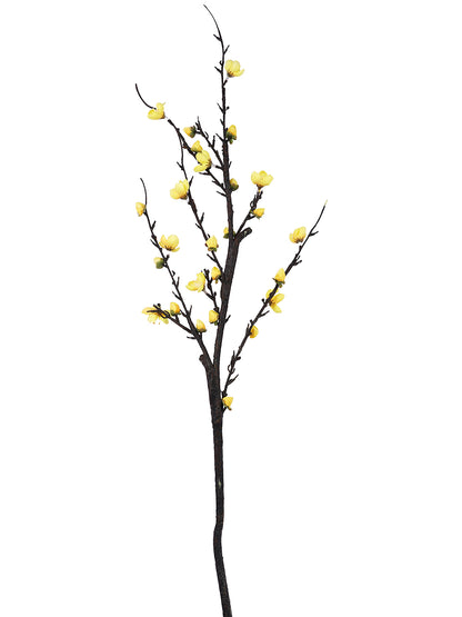 Yellow & Black 2 Pieces Plum Blossoms Artificial Flowers