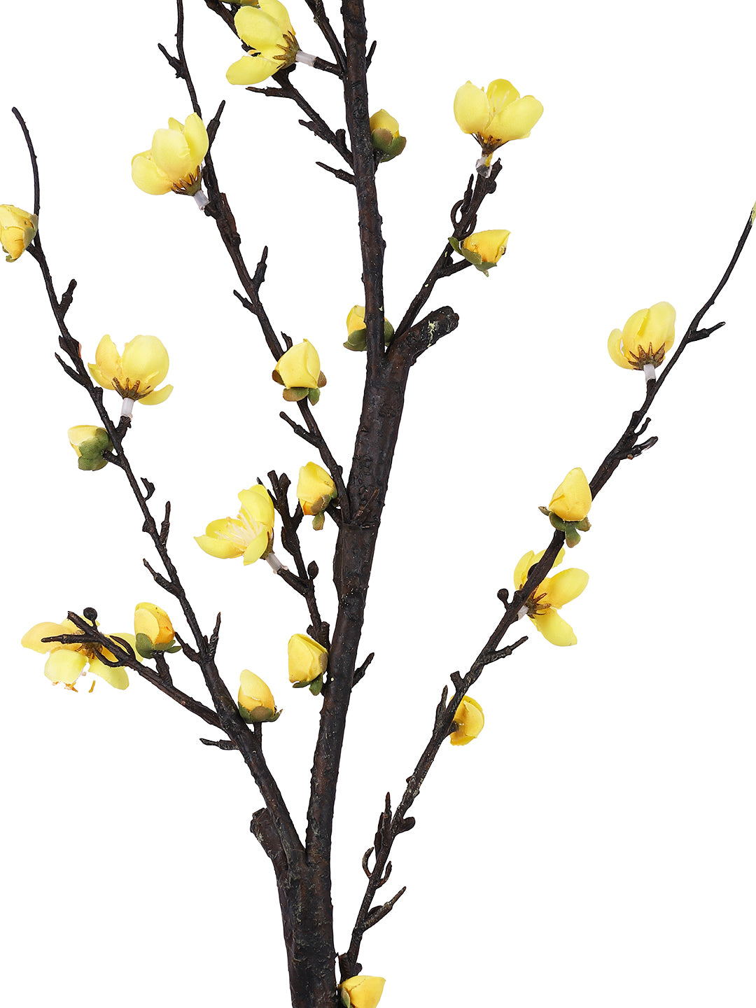 Yellow & Black 2 Pieces Plum Blossoms Artificial Flowers