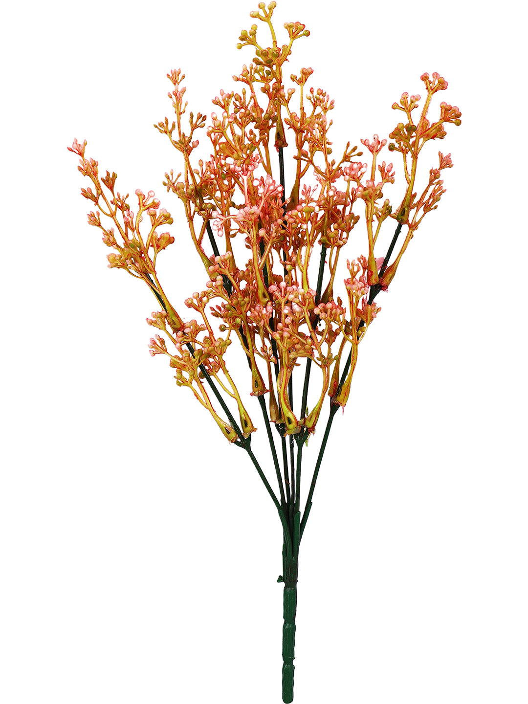 Orange And Brown 2 Pieces Berry Artificial Flower