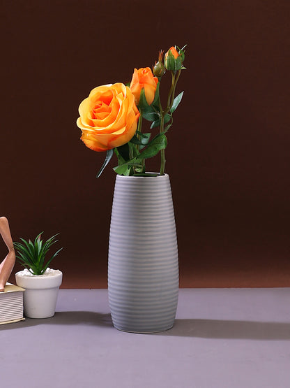 Orange And Green Rose Artificial Flower