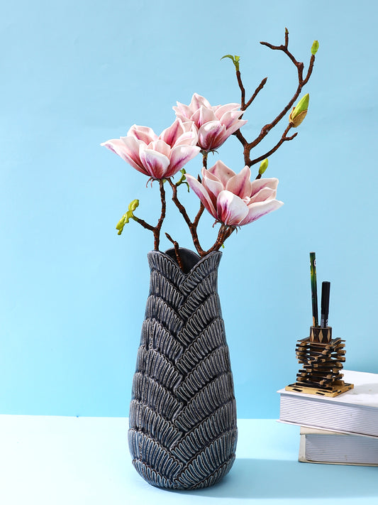 Pink And Green 2 Pieces Lily Artificial Flower