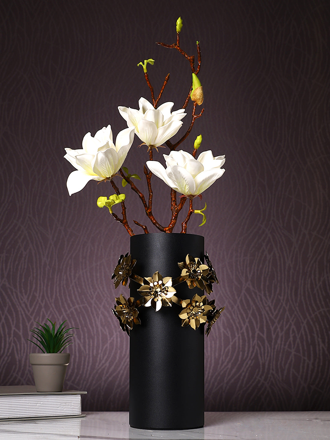 White And Yellow Lily Artificial Flower