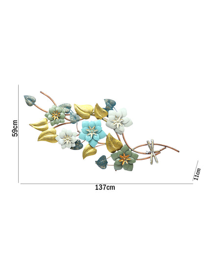 Large Multicoloured Floral Wall Art