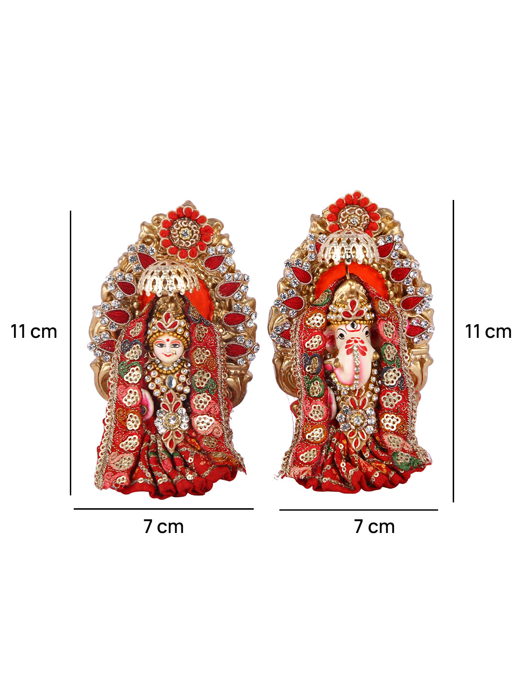 Handpainted Laxmi Ganesh idol