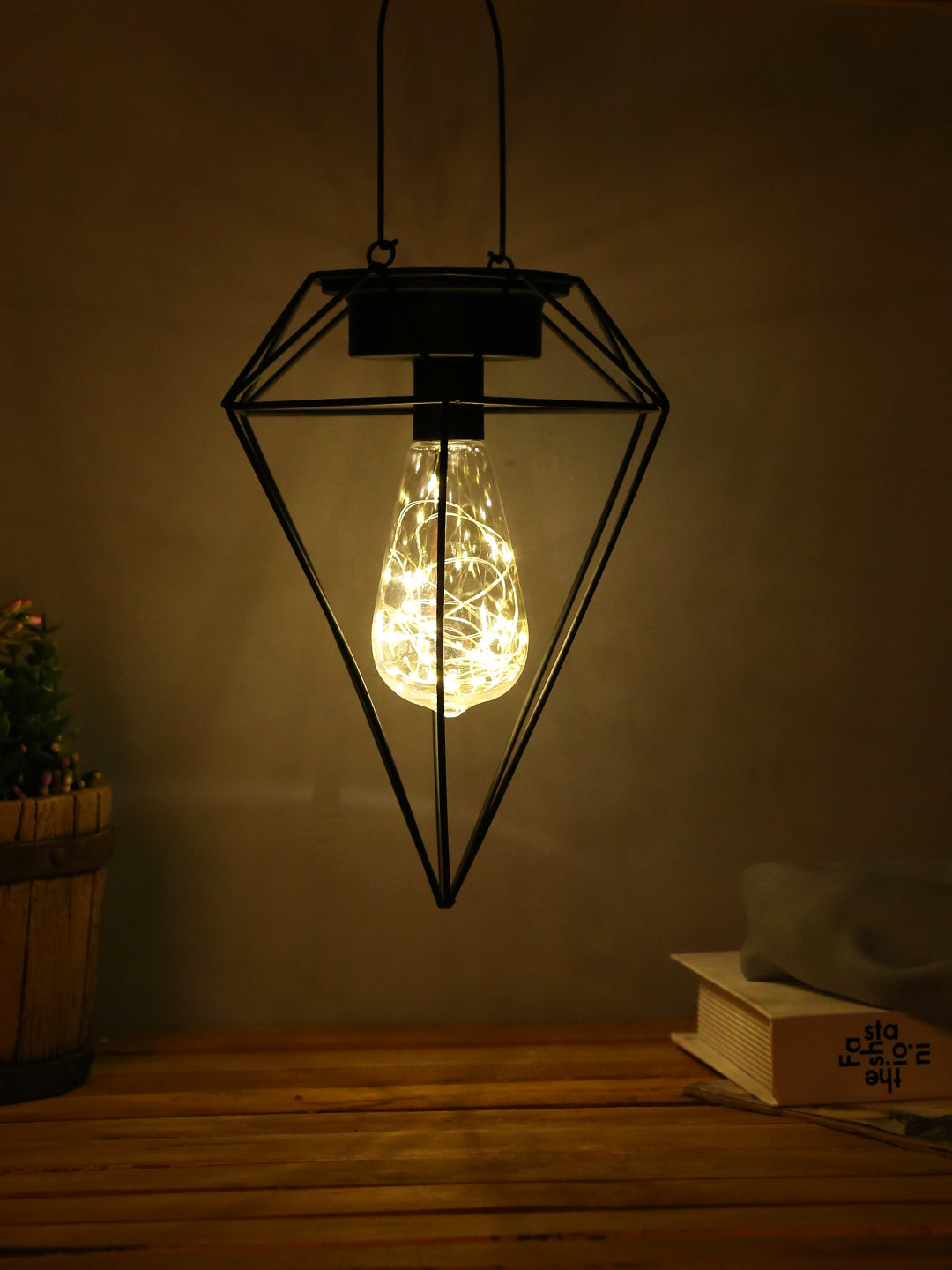 Open Inverted Diamond Cage LED Lighting