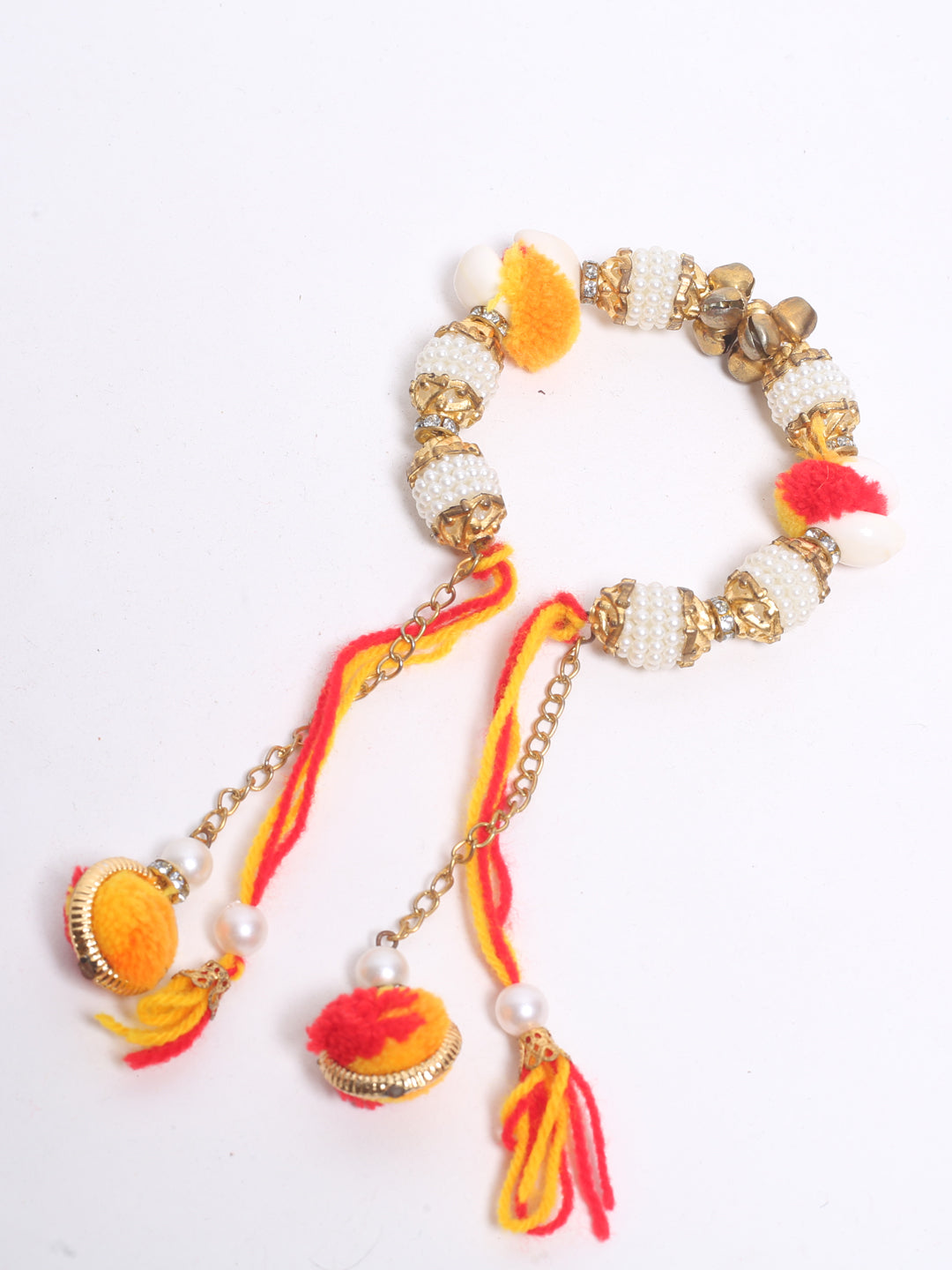 Kundan Work Hath Phool Rakhi