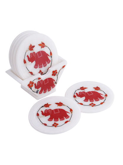 Pacchikari Coaster set with Stand