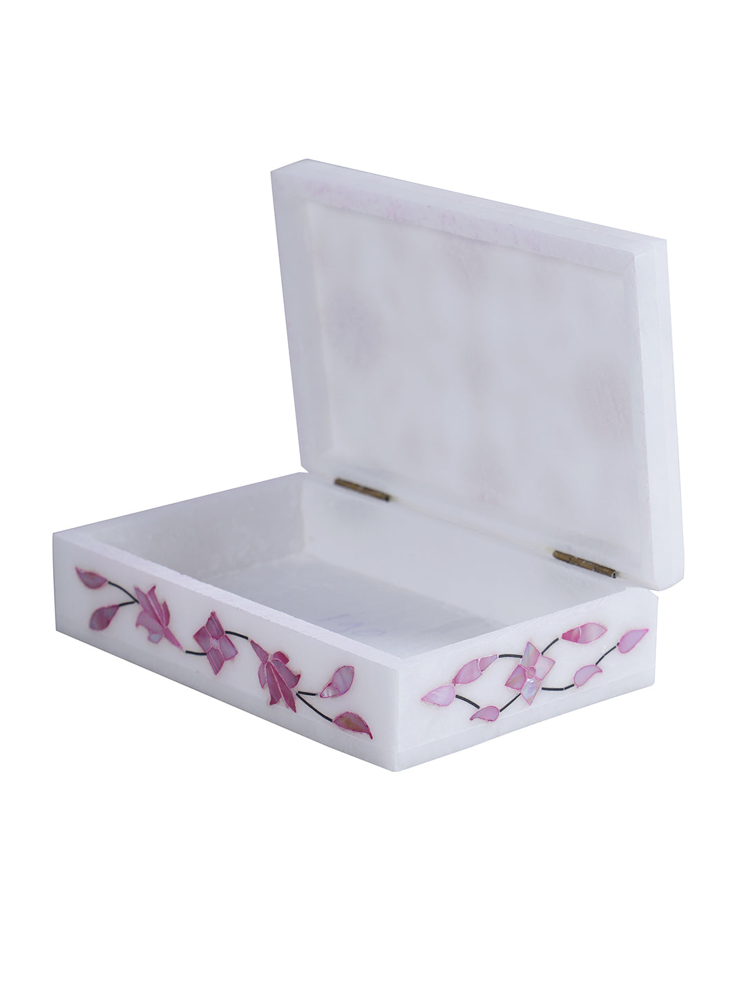 Handmade Marble Jewelry Box with stone Inlay work