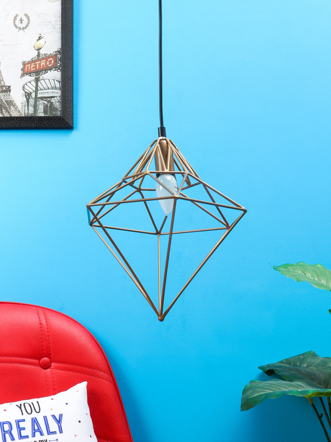 Diamond Shaped Pendant Lamp